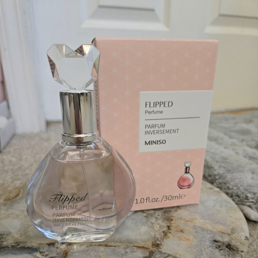 NEW miniso Flipped heart perfume